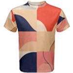 Minimalist Pattern With Simple Lines And Shapes, Creating A Clean And Modern Aesthe Men s Cotton T-Shirt