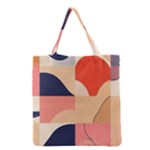 Minimalist Pattern With Simple Lines And Shapes, Creating A Clean And Modern Aesthe Grocery Tote Bag