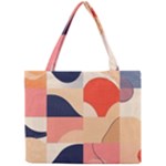 Minimalist Pattern With Simple Lines And Shapes, Creating A Clean And Modern Aesthe Mini Tote Bag