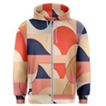 Minimalist Pattern With Simple Lines And Shapes, Creating A Clean And Modern Aesthe Men s Zipper Hoodie