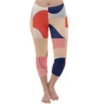 Minimalist Pattern With Simple Lines And Shapes, Creating A Clean And Modern Aesthe Capri Winter Leggings 