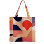 Minimalist Pattern With Simple Lines And Shapes, Creating A Clean And Modern Aesthe Zipper Grocery Tote Bag