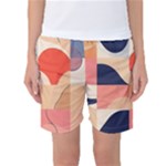 Minimalist Pattern With Simple Lines And Shapes, Creating A Clean And Modern Aesthe Women s Basketball Shorts