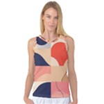 Minimalist Pattern With Simple Lines And Shapes, Creating A Clean And Modern Aesthe Women s Basketball Tank Top