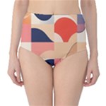 Minimalist Pattern With Simple Lines And Shapes, Creating A Clean And Modern Aesthe Classic High-Waist Bikini Bottoms