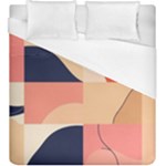 Minimalist Pattern With Simple Lines And Shapes, Creating A Clean And Modern Aesthe Duvet Cover (King Size)