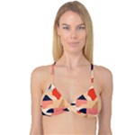 Minimalist Pattern With Simple Lines And Shapes, Creating A Clean And Modern Aesthe Reversible Tri Bikini Top