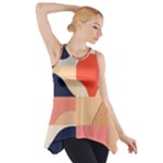 Minimalist Pattern With Simple Lines And Shapes, Creating A Clean And Modern Aesthe Side Drop Tank Tunic