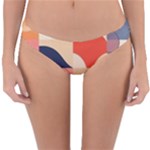 Minimalist Pattern With Simple Lines And Shapes, Creating A Clean And Modern Aesthe Reversible Hipster Bikini Bottoms