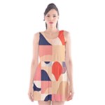 Minimalist Pattern With Simple Lines And Shapes, Creating A Clean And Modern Aesthe Scoop Neck Skater Dress