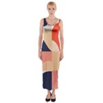 Minimalist Pattern With Simple Lines And Shapes, Creating A Clean And Modern Aesthe Fitted Maxi Dress