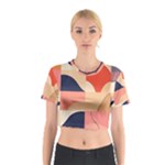 Minimalist Pattern With Simple Lines And Shapes, Creating A Clean And Modern Aesthe Cotton Crop Top