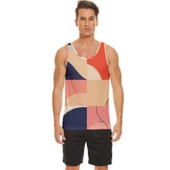 Men s Wide Collar Tank Top 