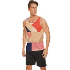 Men s Wide Collar Tank Top 