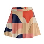 Minimalist Pattern With Simple Lines And Shapes, Creating A Clean And Modern Aesthe Mini Flare Skirt