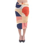 Minimalist Pattern With Simple Lines And Shapes, Creating A Clean And Modern Aesthe Midi Pencil Skirt