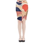 Minimalist Pattern With Simple Lines And Shapes, Creating A Clean And Modern Aesthe Midi Wrap Pencil Skirt