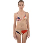 Minimalist Pattern With Simple Lines And Shapes, Creating A Clean And Modern Aesthe Wrap Around Bikini Set