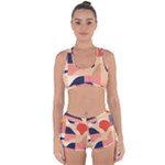 Minimalist Pattern With Simple Lines And Shapes, Creating A Clean And Modern Aesthe Racerback Boyleg Bikini Set