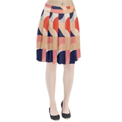 Minimalist Pattern With Simple Lines And Shapes, Creating A Clean And Modern Aesthe Pleated Skirt from ArtsNow.com