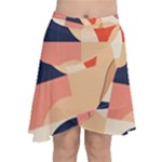 Minimalist Pattern With Simple Lines And Shapes, Creating A Clean And Modern Aesthe Chiffon Wrap Front Skirt