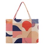 Minimalist Pattern With Simple Lines And Shapes, Creating A Clean And Modern Aesthe Medium Tote Bag