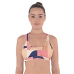 Minimalist Pattern With Simple Lines And Shapes, Creating A Clean And Modern Aesthe Cross Back Sports Bra