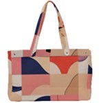 Minimalist Pattern With Simple Lines And Shapes, Creating A Clean And Modern Aesthe Canvas Work Bag