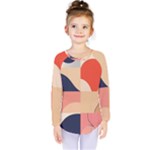 Minimalist Pattern With Simple Lines And Shapes, Creating A Clean And Modern Aesthe Kids  Long Sleeve T-Shirt