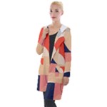 Minimalist Pattern With Simple Lines And Shapes, Creating A Clean And Modern Aesthe Hooded Pocket Cardigan