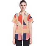 Minimalist Pattern With Simple Lines And Shapes, Creating A Clean And Modern Aesthe Women s Short Sleeve Shirt