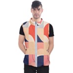 Minimalist Pattern With Simple Lines And Shapes, Creating A Clean And Modern Aesthe Men s Puffer Vest