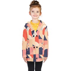 Kids  Double Breasted Button Coat 