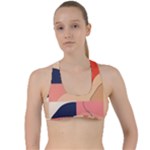 Minimalist Pattern With Simple Lines And Shapes, Creating A Clean And Modern Aesthe Criss Cross Racerback Sports Bra