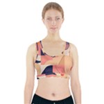 Minimalist Pattern With Simple Lines And Shapes, Creating A Clean And Modern Aesthe Sports Bra With Pocket