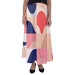 Minimalist Pattern With Simple Lines And Shapes, Creating A Clean And Modern Aesthe Flared Maxi Skirt