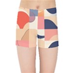 Minimalist Pattern With Simple Lines And Shapes, Creating A Clean And Modern Aesthe Kids  Sports Shorts