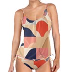 Minimalist Pattern With Simple Lines And Shapes, Creating A Clean And Modern Aesthe Tankini Set