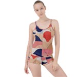 Minimalist Pattern With Simple Lines And Shapes, Creating A Clean And Modern Aesthe Boyleg Tankini Set 