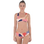 Minimalist Pattern With Simple Lines And Shapes, Creating A Clean And Modern Aesthe Criss Cross Bikini Set