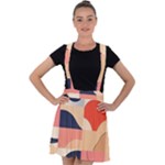 Minimalist Pattern With Simple Lines And Shapes, Creating A Clean And Modern Aesthe Velvet Suspender Skater Skirt