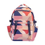 Minimalist Pattern With Simple Lines And Shapes, Creating A Clean And Modern Aesthe Carry-on Double Buckle Travel Backpack