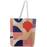 Minimalist Pattern With Simple Lines And Shapes, Creating A Clean And Modern Aesthe Full Print Rope Handle Tote (Large)