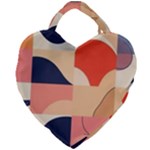 Minimalist Pattern With Simple Lines And Shapes, Creating A Clean And Modern Aesthe Giant Heart Shaped Tote