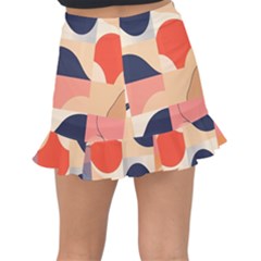 Fishtail Mini Chiffon Skirt 