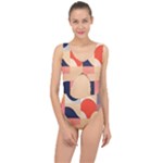 Minimalist Pattern With Simple Lines And Shapes, Creating A Clean And Modern Aesthe Center Cut Out Swimsuit