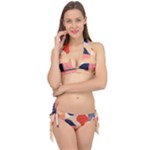 Minimalist Pattern With Simple Lines And Shapes, Creating A Clean And Modern Aesthe Tie It Up Bikini Set