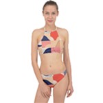 Minimalist Pattern With Simple Lines And Shapes, Creating A Clean And Modern Aesthe Halter Bikini Set