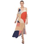 Minimalist Pattern With Simple Lines And Shapes, Creating A Clean And Modern Aesthe Maxi Chiffon Cover Up Dress