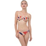 Minimalist Pattern With Simple Lines And Shapes, Creating A Clean And Modern Aesthe Classic Bandeau Bikini Set